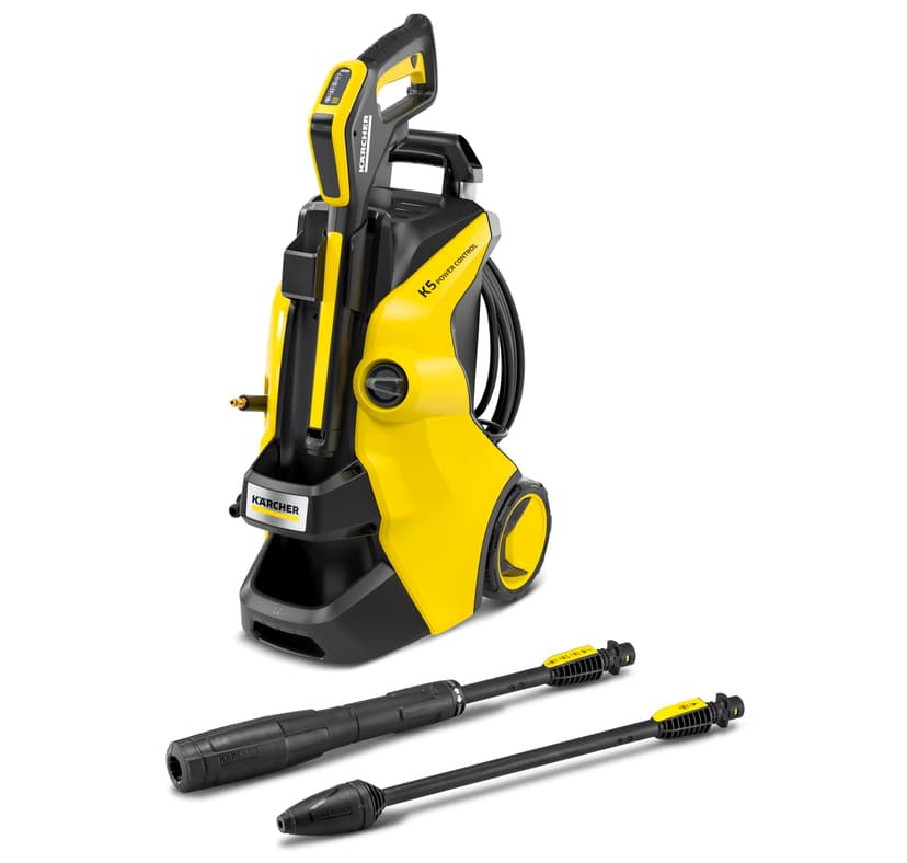 Kärcher K 5 Power Control High Pressure Washer, Pressure: max. 145 bar, Flow rate: 500 l/h, Surface area: 40 m²/h, Water Filter, Weight: 13 kg, Hose and High Pressure Gun, Rotabuse, Lance - 1
