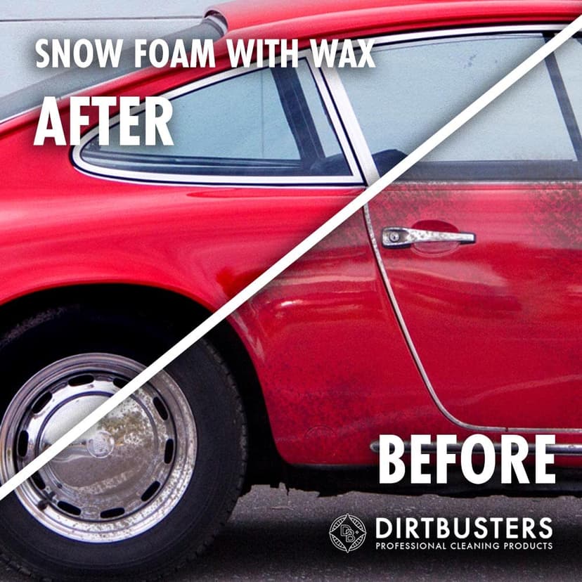 Dirtbusters – Shampooing moussant nettoyant au pH neutre parfum vanille pour nettoyage professionnel de voiture,snow foam 5 L - 6