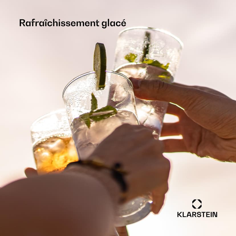Klarstein Machine a Glacons, Machine à Glacons pour la Maison, Machine a Glacon 1.8 litres, Fonctionnement Rapide, Ice Maker 15kg de Glace, Petits et Grands Glaçons, Machines à Glaçons Autonettoyante - 6