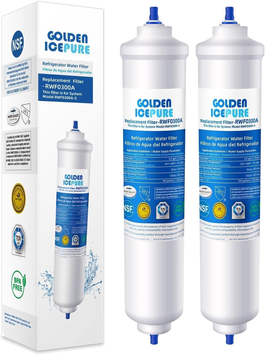 GOLDEN ICEPURE Filtro per frigorifero Compatibile Con Sam…
