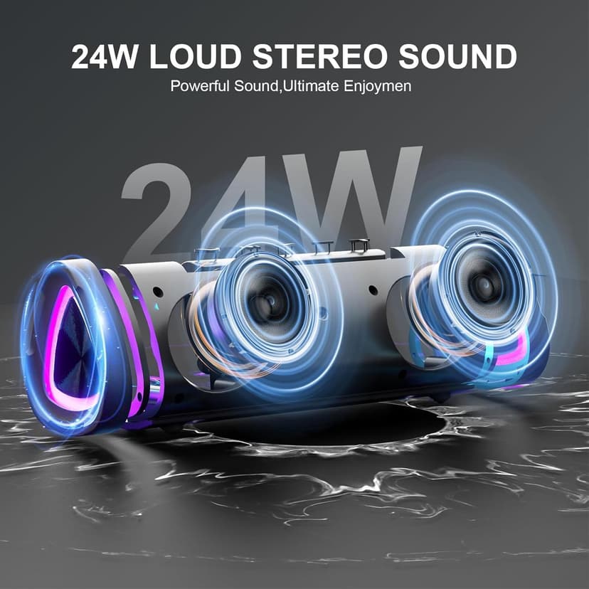 aowoka Haut-parleur Bluetooth avec lumière - 2