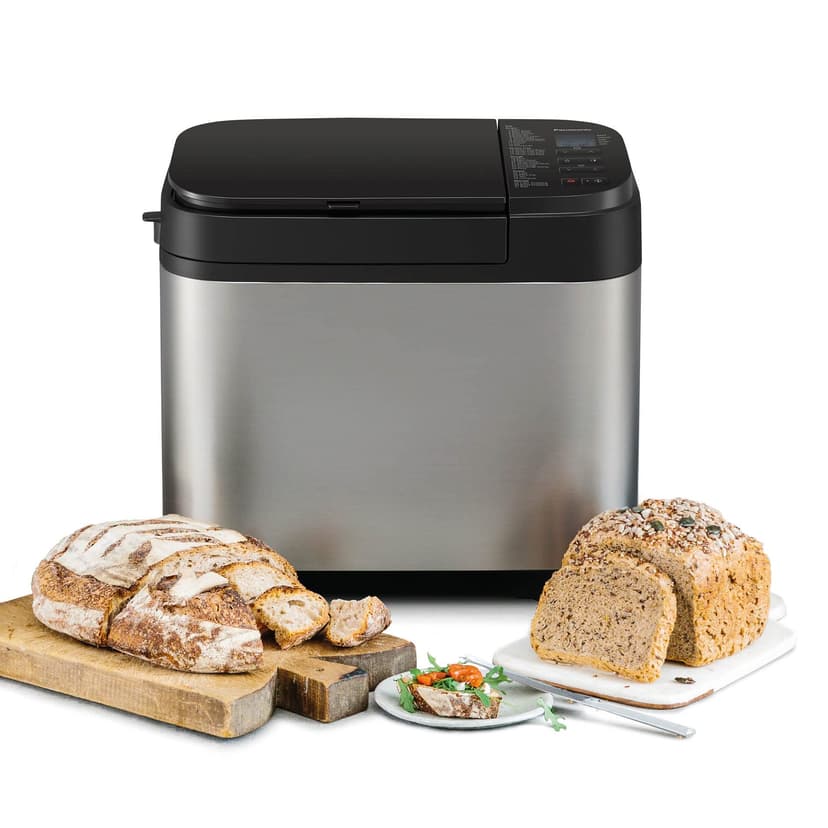 Panasonic SD-YR2550SXE Machine à Pain Auto, Distributeurs de Raisins Secs, de Noix et de Levure, 31 Programmes Auto, Double Capteur de Température, Minuterie Numérique de 13 h, Écran LCD, Argenté - 1