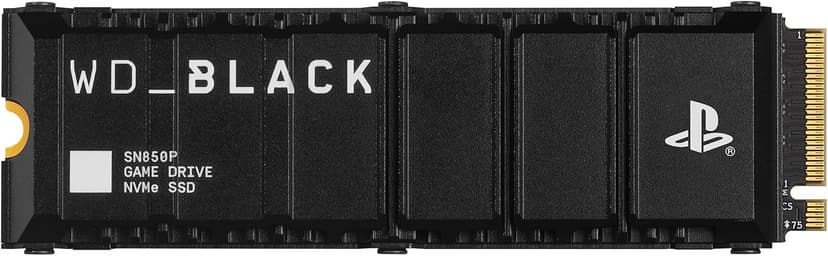 WD BLACK SN850P 2TB PS5 SSD (Officially Licensed for PlayStation 5, Read Speeds Up to 7300 MB/s, M.2 2280 PCIe NVMe, Exclusive Heatsink Design, Internal Gaming SSD) - 1