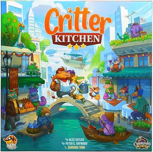 Lucky Duck Games Critter Kitchen | Strategy Game | Chefs Compete for a Restaurant Critic | 1-5 Players, Ages 12+