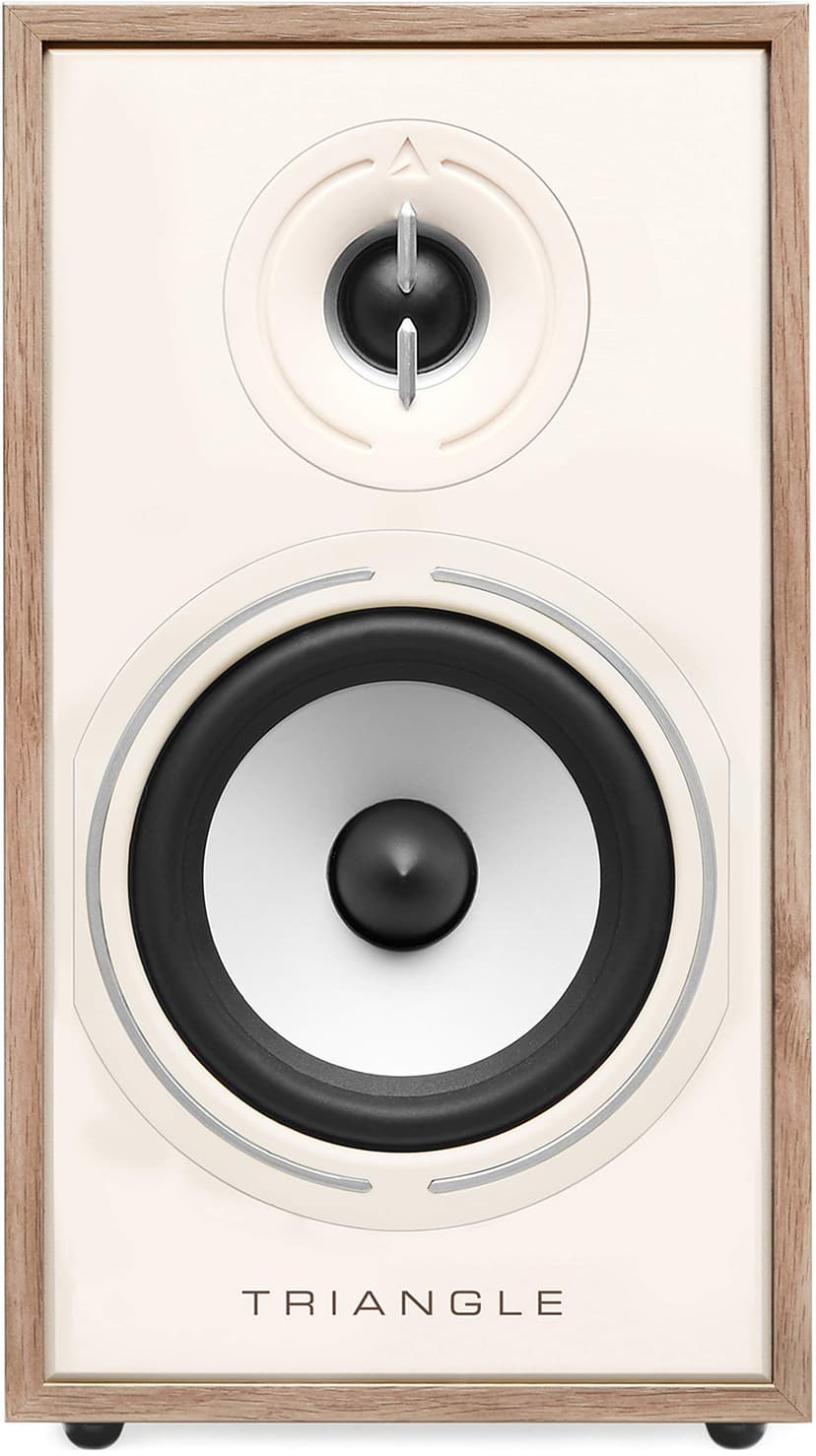 Triangle - BOREA BR02 Hi-Fi Bookshelf Speaker - Admissible Power 80W - Output 89 dB/W/m - Versatile Music and Home Cinema - 176 x 310 x 274 mm - Light Oak (Pair) - 4