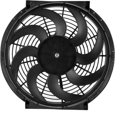 14 Inches Slim Fan Push Pull Electric Radiator Cooling Fans Universal Car Modified Parts 12V 90W Mount Kit