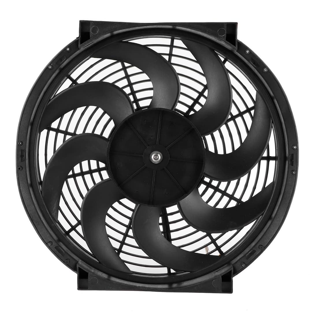 14 Inches Slim Fan Push Pull Electric Radiator Cooling Fans Universal Car Modified Parts 12V 90W Mount Kit