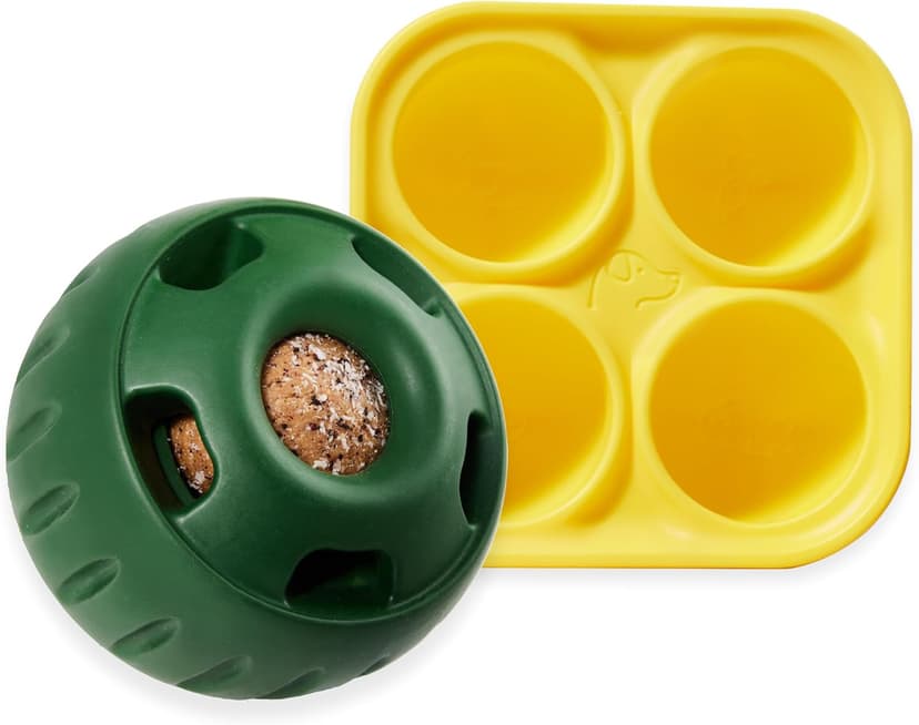 WOOF Pupsicle and Treat Tray - Long-Lasting Fillable Treat Toy and Silicone Molds for Dogs - Reusable, Dishwasher Safe - For Large Dogs 25-75 lbs - 1