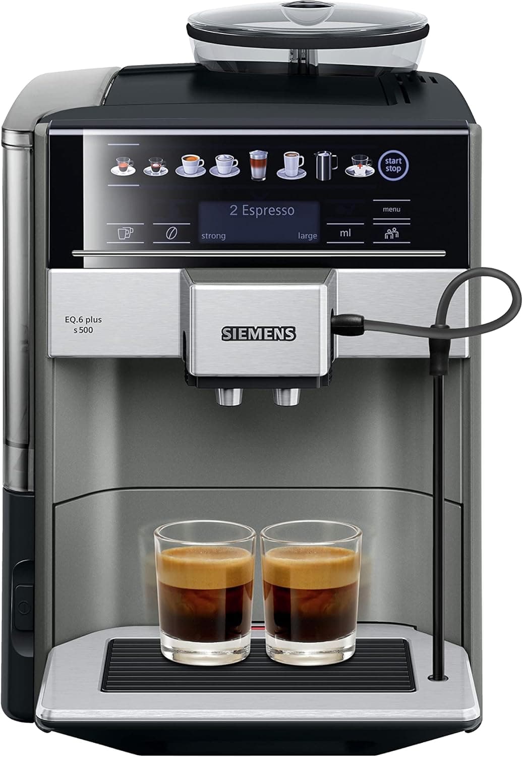 Siemens te655203rw libre installation automatique machine à expresso 1.7L 2tazze Noir, Gris, Argent