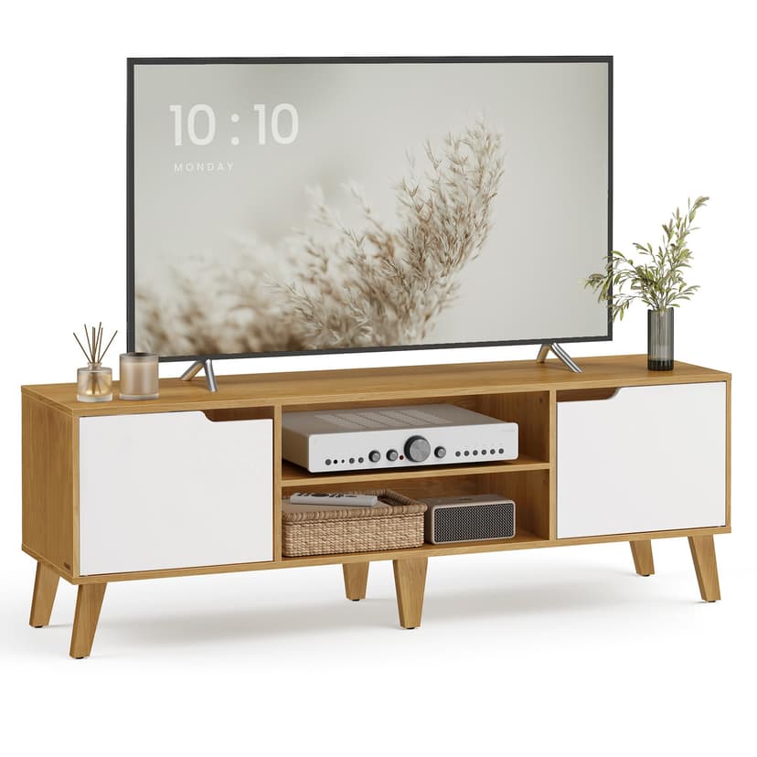 VASAGLE TV Stand Unit, Entertainment Center with Adjustab… - 1