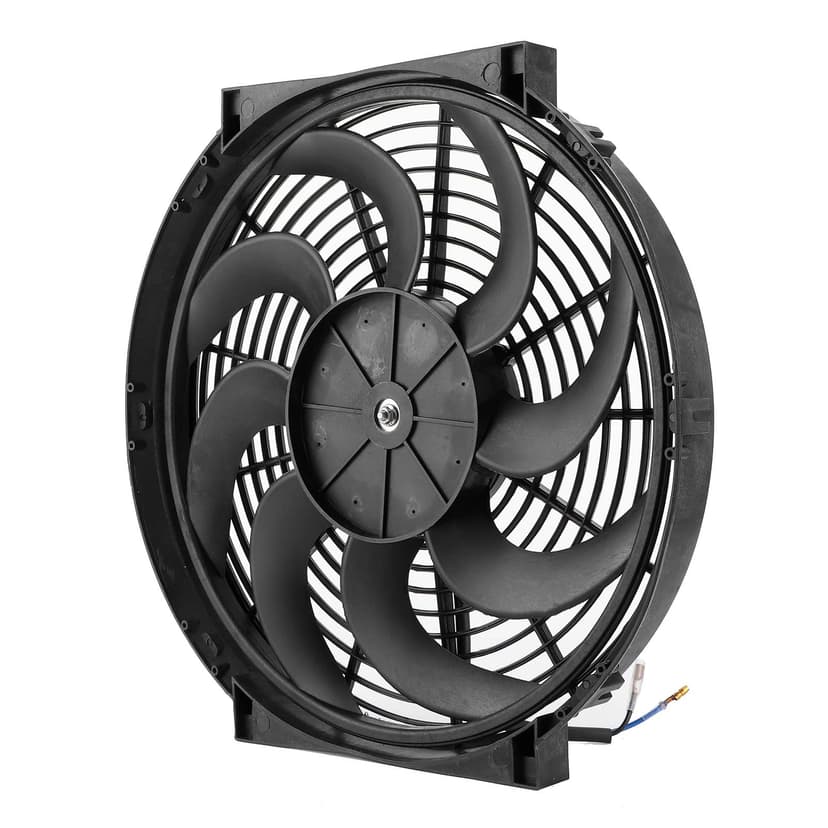 14 Pouces Ventilateur Mince Push Pull Radiateur électrique Ventilateurs Universels Voiture Pièces Modifiées 12V 90W Kit de Montage - 7