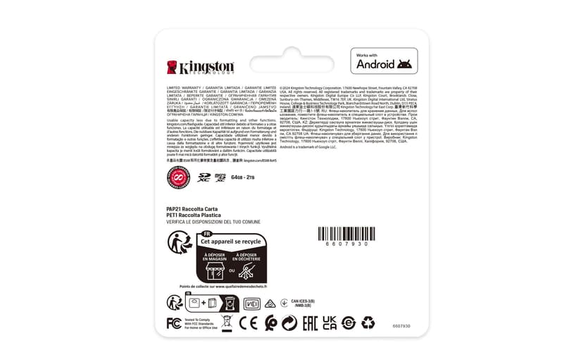 Kingston Canvas Select Plus SD Memory Card 256GB SDXC Gen3 150MB/s C10 UHS-I U1 V10 - SDS3/256GB - 4