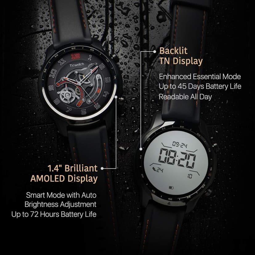 Ticwatch Pro 3 GPS - Smartwatch Shadow Black - 4