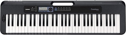 Casio Casiotone CT-S300C5 LCD Screen 61 Full-Size Keys Pitch Bend Keyboard, Black