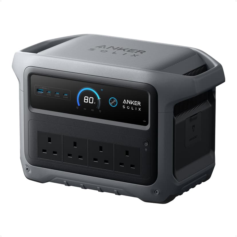 Anker SOLIX C1000 Gen 2 Portable Power Station, 2,000W (Peak 3,000W) Solar Generator, Full Charge in 49 Min, 1,024Wh LiFePO4 Battery for Home Backup, Power Outages, and Camping - 1