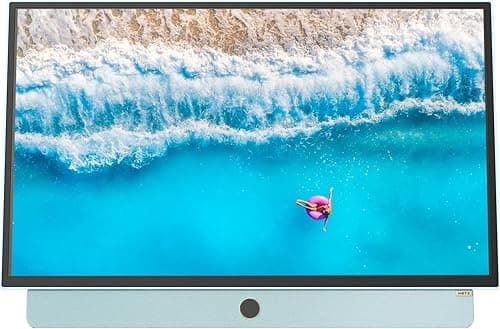 Metz TV Portable 24 Pouces (60 cm) Smart Google TV FHD avec Batterie Intégrée Poignée HDR 10 Chargeur Voiture 12V Ecran Anti-reflet Dolby Audio HDMI USB Bluetooth Wi-FI (24MPE7000 Bleu)