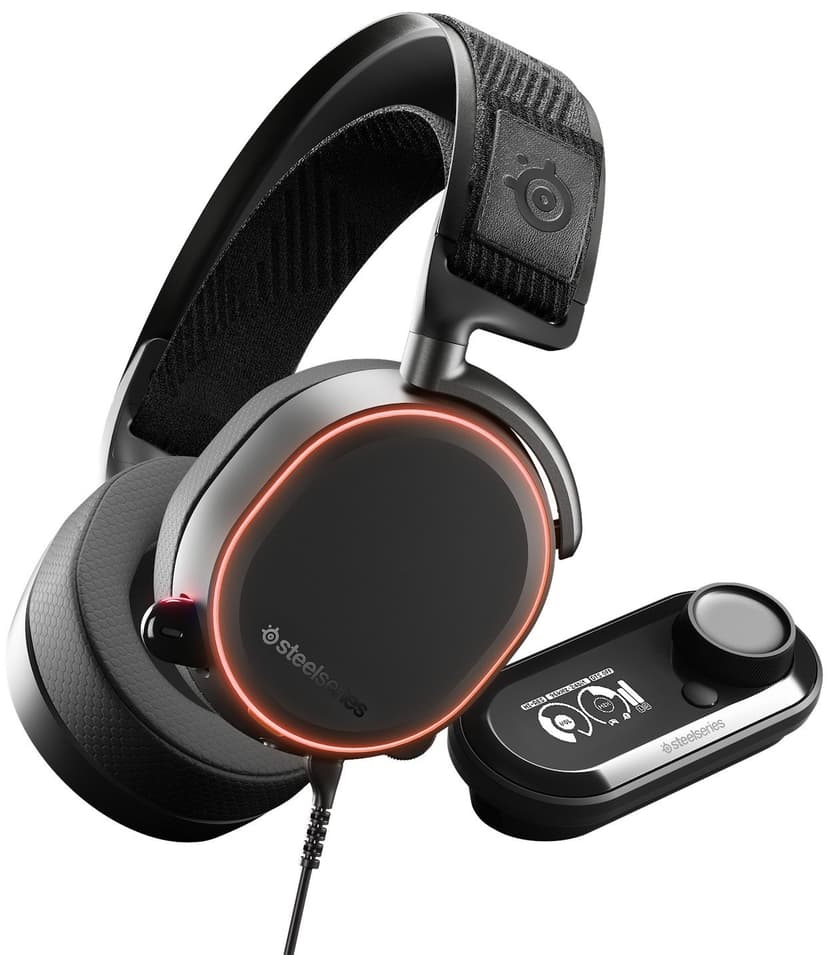 SteelSeries Arctis Pro GameDAC - Casque Gaming - Audio haute résolution certifié - ESS Sabre DAC - Noir - 1
