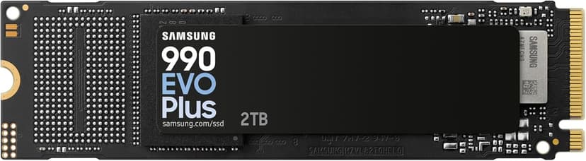 Samsung 990 EVO Plus, 2TB, PCIe 4.0 x4 / 5.0 x2, NVMe2.0 (up to 7250 MB/s), NVMe M.2 (2280), Internal Solid State Drive (SSD), MZ-V9S2T0BW - 1