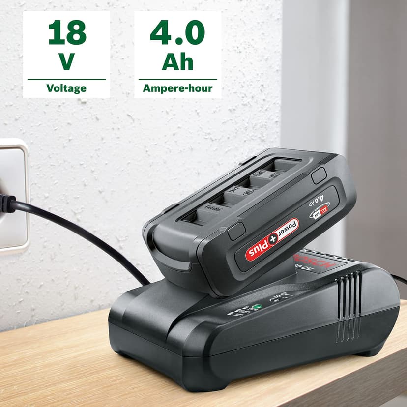 Bosch Battery Pack PBA 18V 4.0 Ah PowerPlus (1 battery 18V 4.0 Ah, 18 Volt System, in carton packaging) - 4