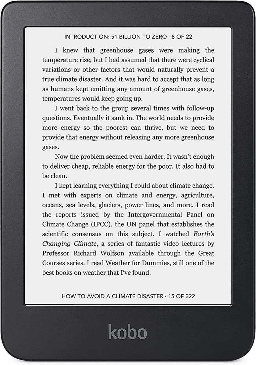Kobo Clara 2E A more environmentally friendly way to read and hear, E Ink Black - 1