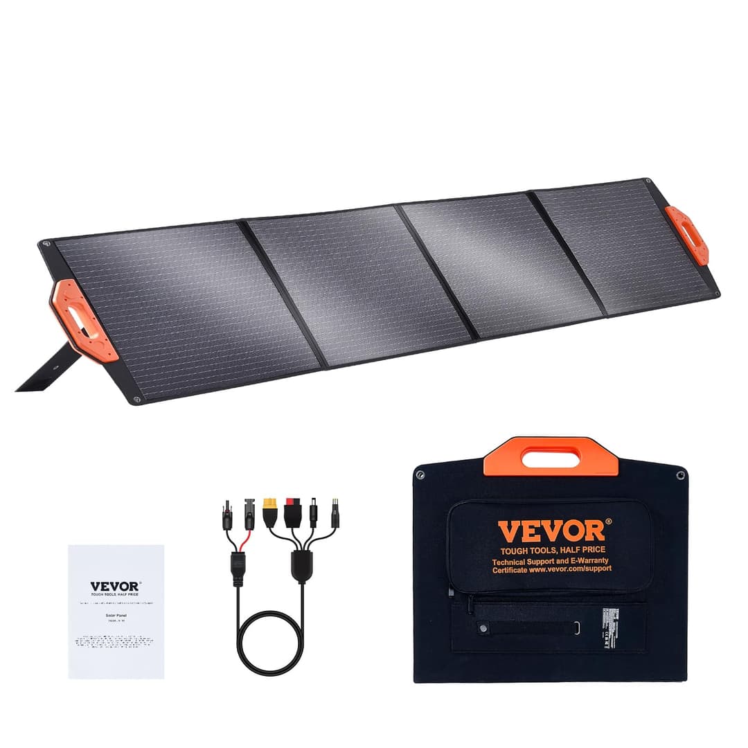 VEVOR Panneau Solaire Portable 200 W Chargeur Solaire Pli…