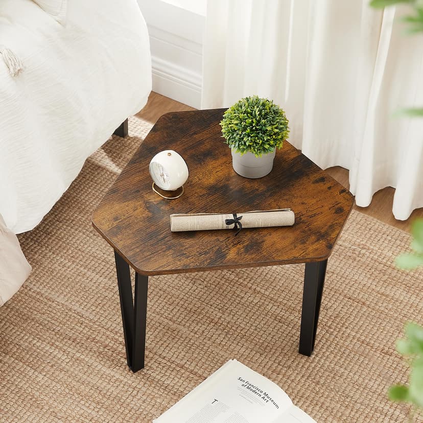 VASAGLE Nesting Coffee Table, Set of 3 End Tables for Living Room, Stacking Side Tables, Sturdy and Easy Assembly, Steel Frame, Industrial Style, Rustic Brown and Black LNT14BX - 7