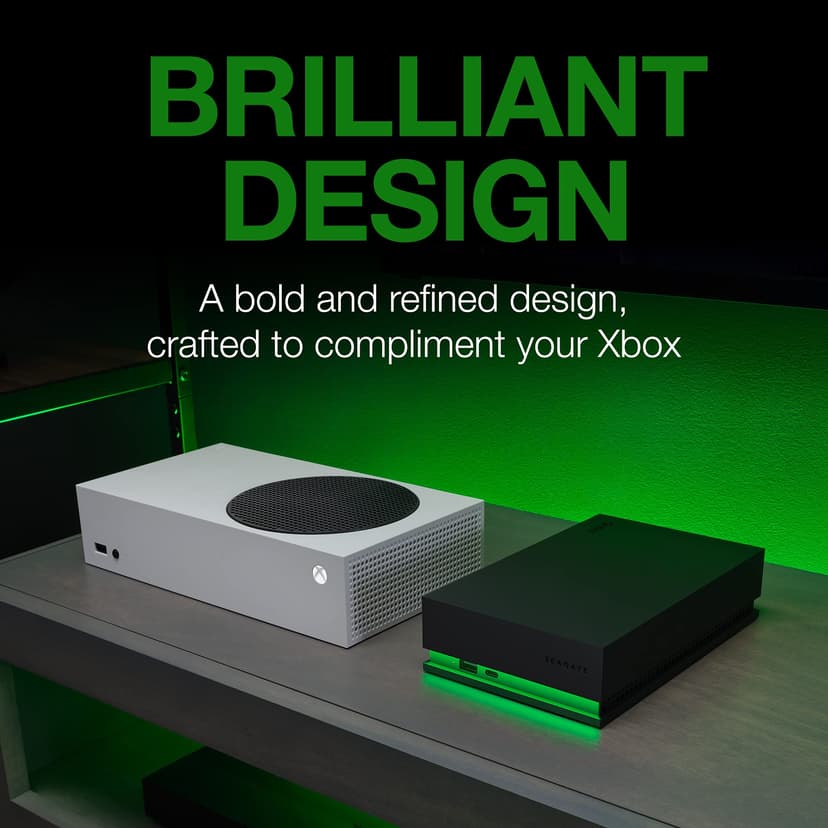 Seagate Game Drive Hub 8TB, External Hard Drive Desktop, USB 3.2 Gen 1, Dual USB-C and USB-A ports, Xbox Certified, with RGB LED lighting, Data Rescue Services (STKW8000402) - 6