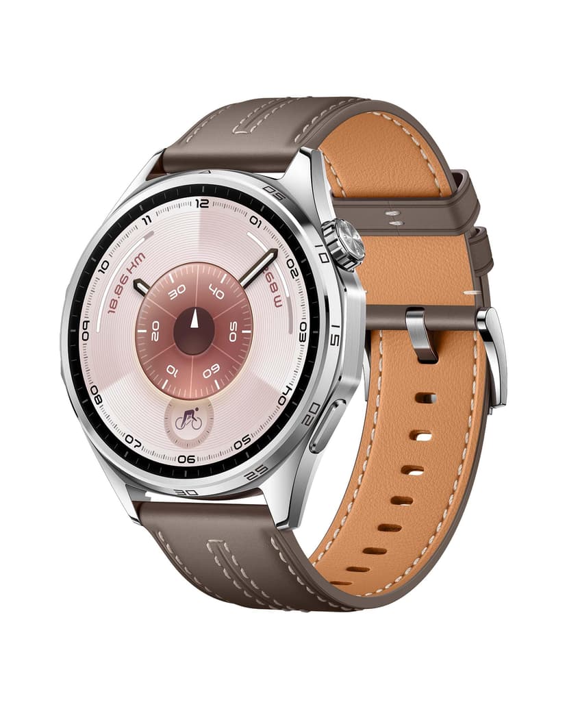 HUAWEI Watch GT 6 GPS 46mm Montres connectées, Écran AMOLED de 1,47 Pouce, Jusqu'à 21 Jours d'autonomie, Cyclisme de Niveau Professionnel, Compatible avec iOS et Android, Analyse ECG, Gris - 1