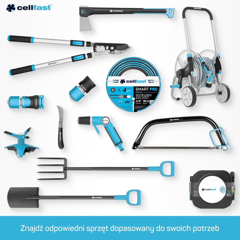 Cellfast Garden Hose MULTIFLEX PRO, Heavy Duty 6-Layer, ATS2 Tricot Braid, UV and Algae Resistant, Free of Heavy Metals, Velvet Technology, 35 Bar, -20/+65°С Temp. 3/4", 30m - 7