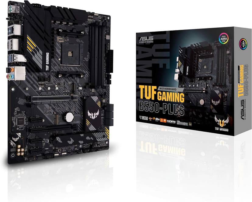 ASUS TUF GAMING B550-PLUS - Motherboard - ATX - Socket AM4 - AMD B550 Chipset - USB-C Gen2, USB 3.2 Gen 1, USB 3.2 Gen 2 - 1