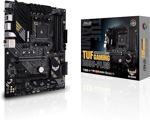 ASUS TUF GAMING B550-PLUS - Motherboard - ATX - Socket AM4 - AMD B550 Chipset - USB-C Gen2, USB 3.2 Gen 1, USB 3.2 Gen 2