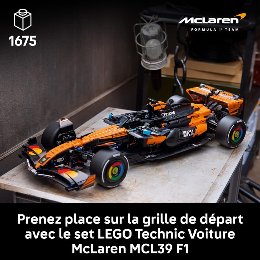 LEGO Technic McLaren MCL39 F1 Car Model Kit for Adults - Collectible Formula 1 Building Set w/ V6 Engine, Differential & DRS Activator - Gift Idea for Racing & Motorsport Fans - 42228 - 3