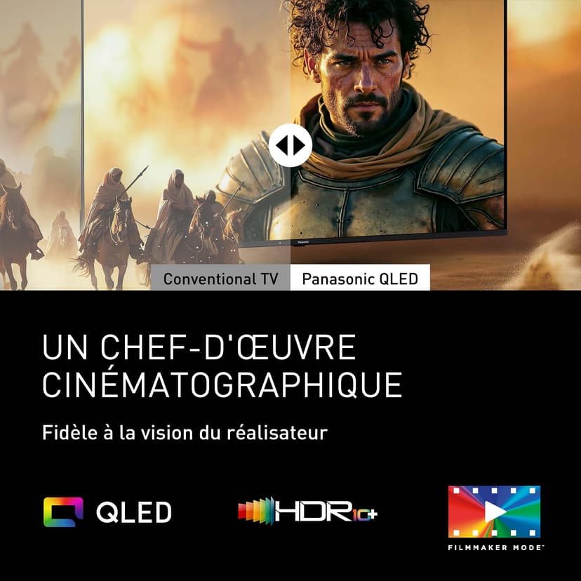 Panasonic Premium TV-55W85BEZ, Série W85B, 55 Pouces, 4K Ultra HD QLED Smart TV, 2025, 120Hz, Fire TV, Dolby Vision & Atmos, Mode Game Extreme, Controle Vocal Alexa, Support Apple, Bluetooth, Noir - 8