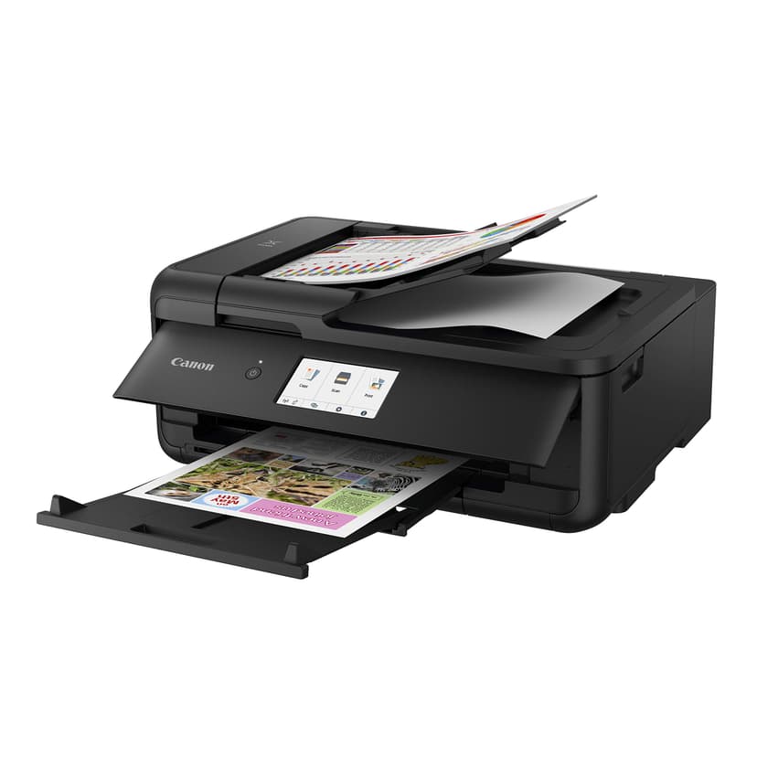 Canon PIXMA TS9550a Imprimante Multifonction Jet d’Encre Couleur Format A3 et A4 (5 encres séparées, WiFi, LAN, 2 chargeurs de Papier, Impression Recto Verso) Noir - 5
