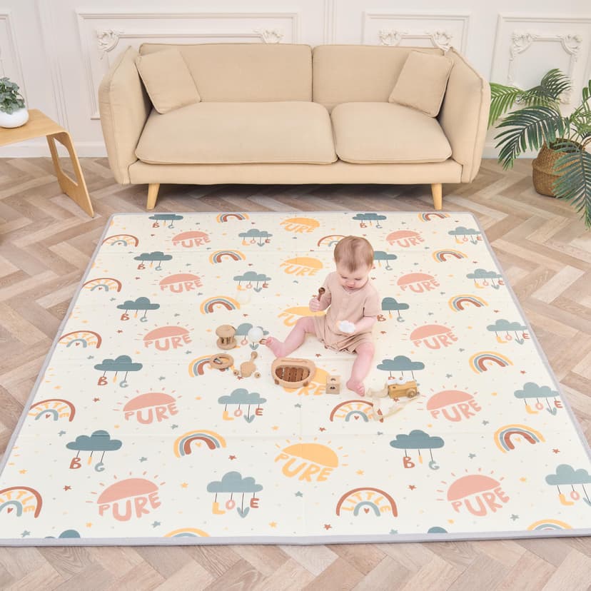 Baby Play Mat 150x180x1cm - Tummy Time Mat - XXL Large Si… - 1