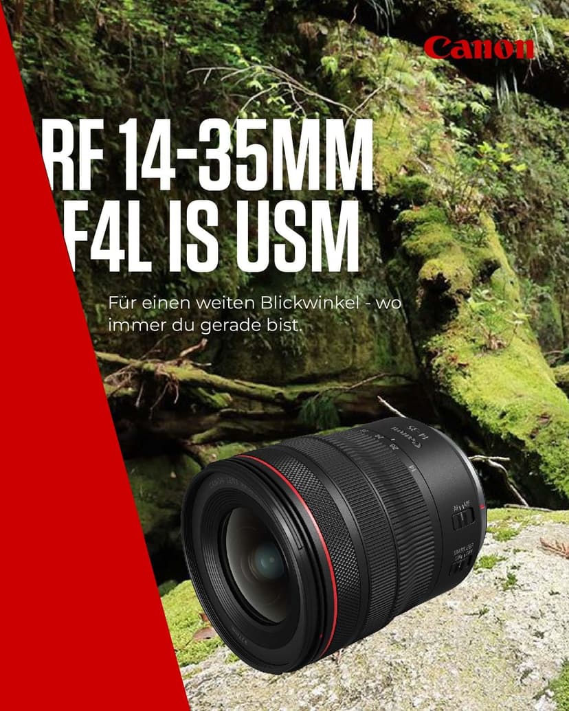 Canon RF Lens 14-35mm F4L IS USM - Ultra-Wide Zoom Camera Lens with 5 Stop Optical Image Stabilizer for Landscape & Architecture | Canon EOS R System Compatible Camera Lens - 2