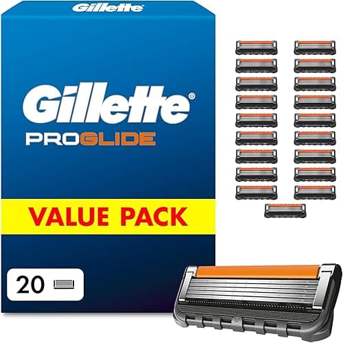 Gillette lot de 20 Recharges de Rasoir pour Hommes Progli…