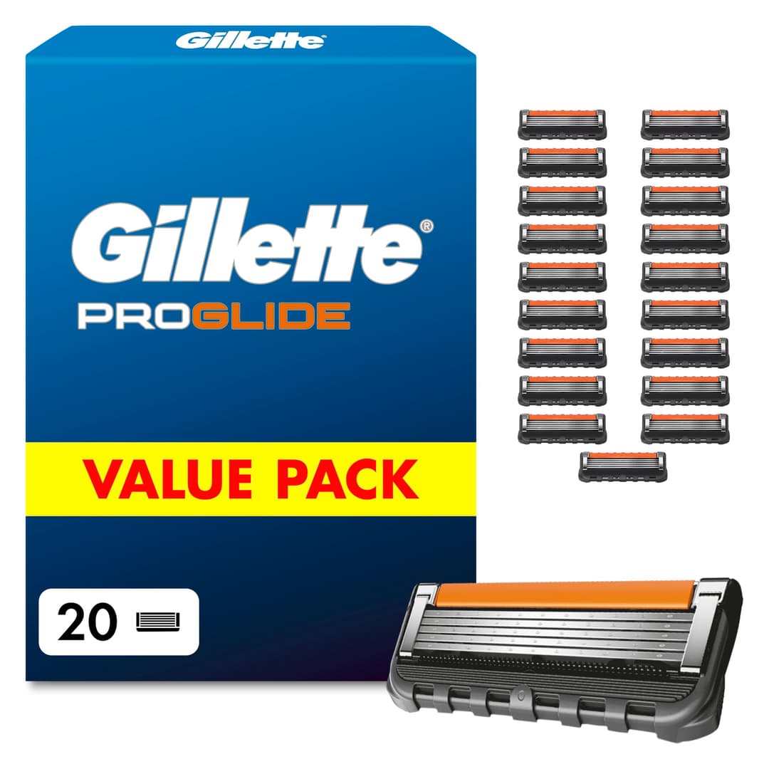 Gillette lot de 20 Recharges de Rasoir pour Hommes Progli…