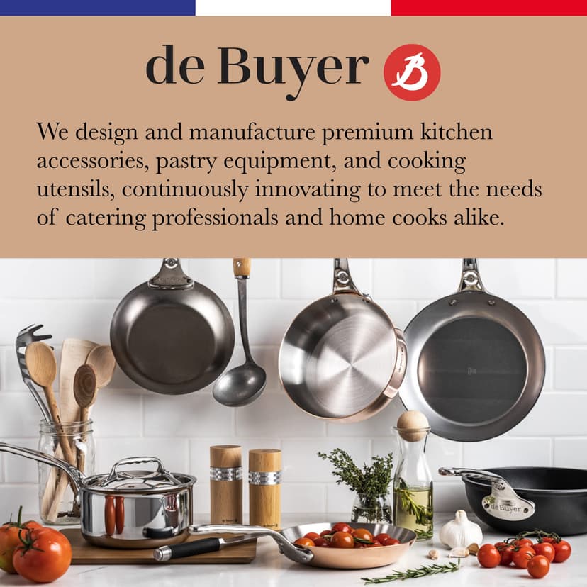 De Buyer Perforated Fluted Stainless Steel Tart Ring - 240mm - 6