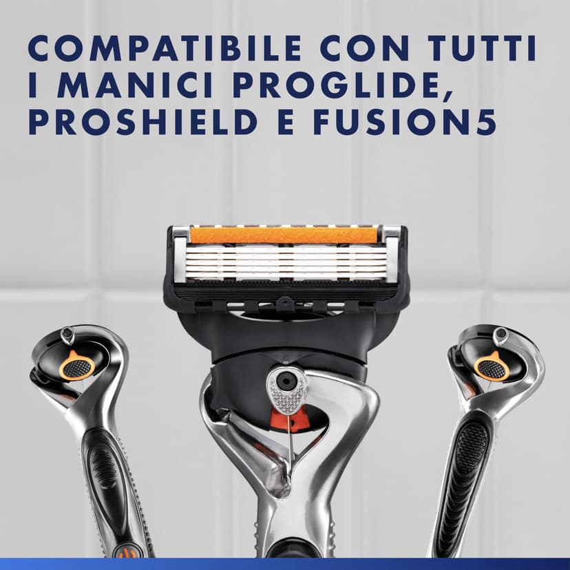 Gillette lot de 20 Recharges de Rasoir pour Hommes Proglide, authentiques, Cartouche A 5 Lames Ultra-Affutées, Nouvelle Lubrification, Bande Lubrifiante x2, Rasage du Visage Flexible - 5
