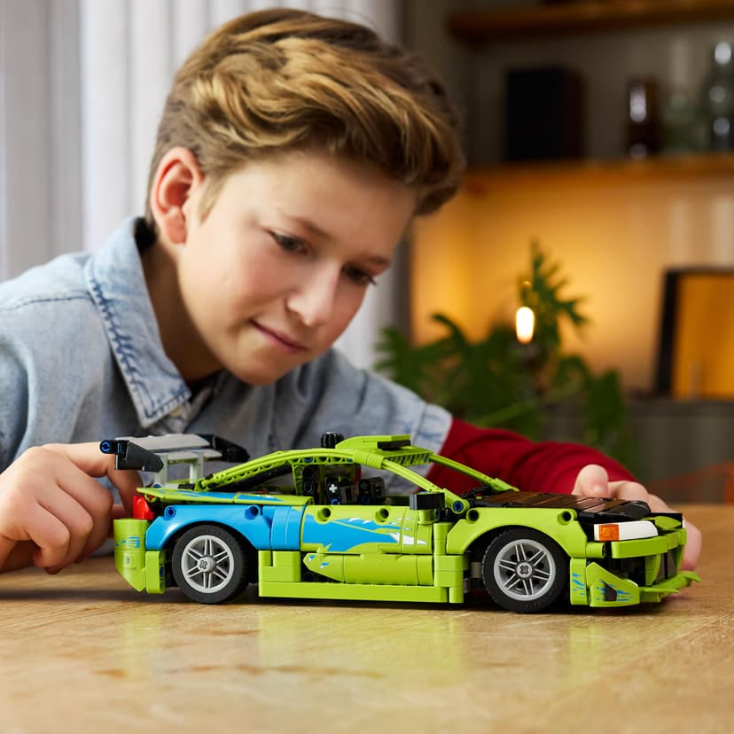 LEGO Technic Fast and Furious Mitsubishi Eclipse Car Model Kit - Collectible STEM Set incl. Steering & 2 NOS Bottles - Gift for 14+ Year Old Teenage Boys & Adult Movie Fans - 42229 - 6