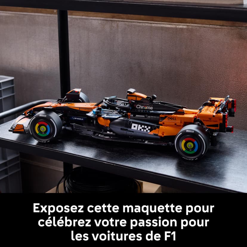 LEGO Technic McLaren MCL39 F1 Car Model Kit for Adults - Collectible Formula 1 Building Set w/ V6 Engine, Differential & DRS Activator - Gift Idea for Racing & Motorsport Fans - 42228 - 7
