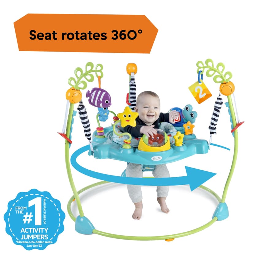 Baby Einstein, Ocean Explorers Curiosity Cove 2-in-1 Educational Activity Jumper and Floor Toy, Ages 6-12 Months - 3