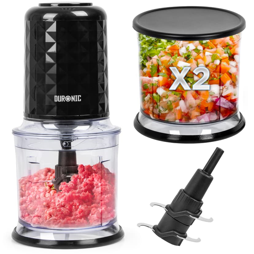 Duronic Mini Chopper CH57 BK Mini Food Processor 500W Bla… - 1