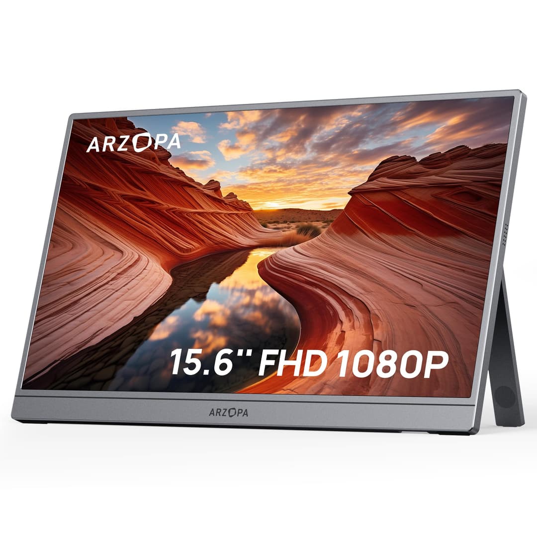 ARZOPA Écran Portable 15,6" 1920x1080 FHD IPS, Moniteur P…
