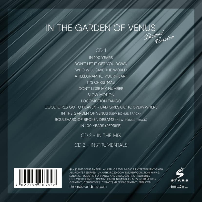 SINGS MODERN TALKING: IN THE GARDEN OF VENUS - 4