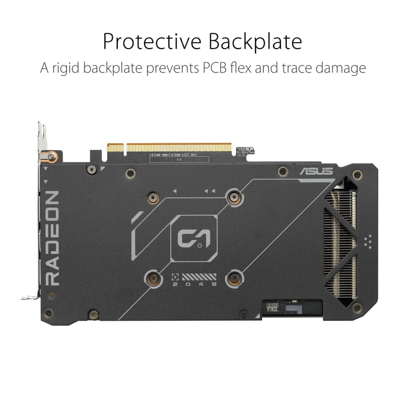 ASUS DUAL RX7600 EVO OC, 8GB DDR6, HDMI, 3 DP, 2715MHz Clock, Overclocked - 4