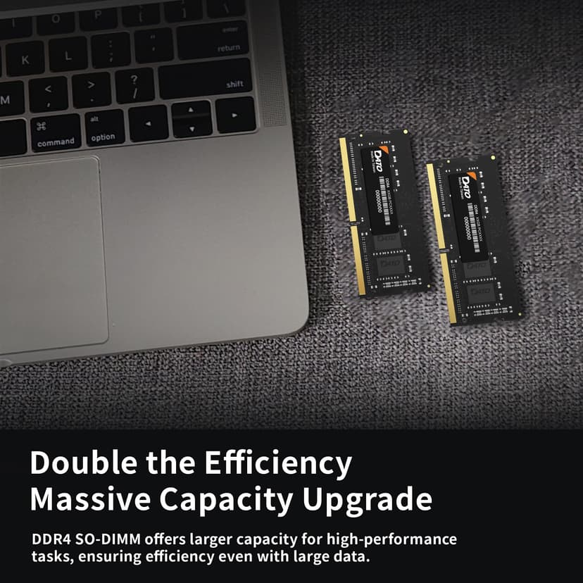 DATO 32GB RAM DDR4 3200MHz PC4-25600 CL22 SODIMM 1.2V 260-Pin Non-ECC SODIMM Laptop Notebook Memory Module - 4