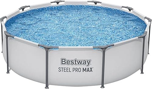 Bestway Steel Pro Max | Metal Frame Above Ground Pool, Family Outdoor Pool 10ft