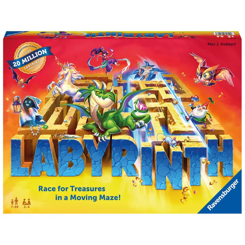 Ravensburger Labyrinth Moving Maze Family Board Game for Kids and Adults Age 7+ | Classic Strategy Maze Game for 2–4 Player for Boys and Girls | Award‑Winning Family Game - 2